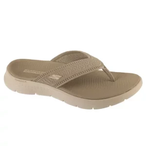 Skechers Go Walk Flex Sandal - Holly 141459-TPE, Damskie, Beżowe, japonki, tkanina, rozmiar: 36