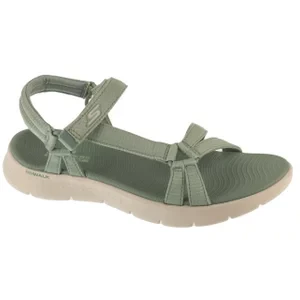 Skechers Go Walk Flex Sandal - Sublime 141451-SAGE, Damskie, Zielone, sandały, tkanina, rozmiar: 36