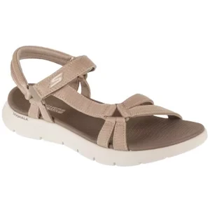 Skechers Go Walk Flex Sandal - Sublime 141451-TPE, Damskie, Szare, sandały, tkanina, rozmiar: 37