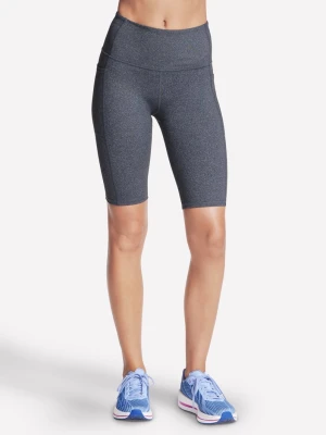 Skechers GO WALK High Waisted 10 Inch Bike krótkie - Szary