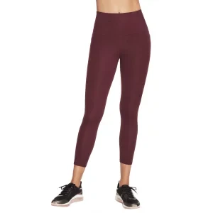 Skechers Go Walk High Waisted 7/8 Legging W03LG31B-PUR, Damskie, Fioletowe, leginsy, nylon, rozmiar: L