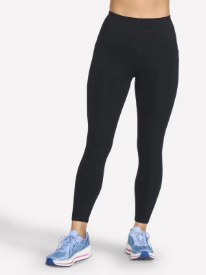 Skechers GO WALK High Waisted 7 / 8 legginsy - Czarny
