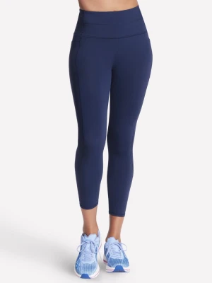 Skechers GO WALK High Waisted 7 / 8 legginsy - Granatowy