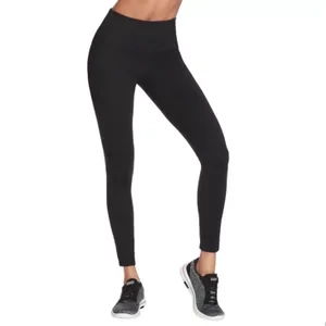 Skechers Go Walk High Waisted Legging W03LG30B-BLK, Damskie, Czarne, leginsy, nylon, rozmiar: L