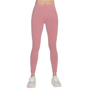 Skechers Go Walk High Waisted Legging W03LG30B-MVE, Damskie, Różowe, leginsy, nylon, rozmiar: L