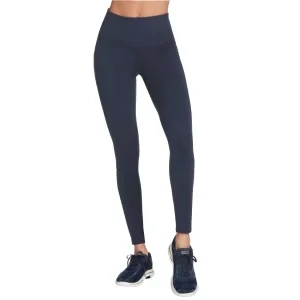 Skechers Go Walk High Waisted Legging W03LG30B-NVY, Damskie, Granatowe, leginsy, nylon, rozmiar: L
