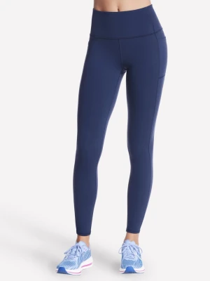 Skechers GO WALK High Waisted legginsy - Granatowy