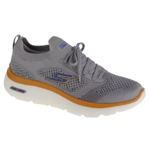 Skechers Go Walk Hyper Burst Maritime 216083-GRY, Męskie, Szare, buty sneakers, tkanina, rozmiar: 46