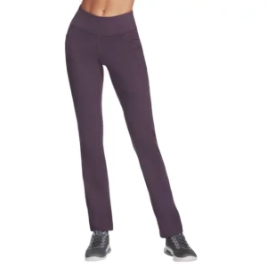 Skechers Go Walk Pant W03PT20B-DKPR, Damskie, Fioletowe, spodnie, nylon, rozmiar: M