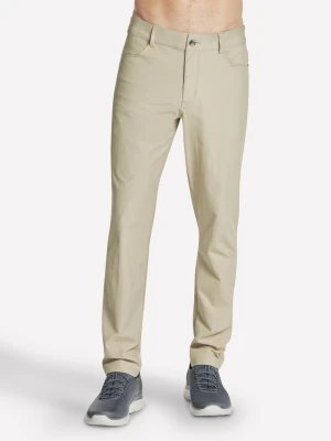 Skechers GO WALK Premium 5 Pocket Pant - Naturalny/Brazowy