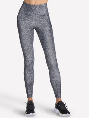 Skechers GO WALK Printed Full Length High-Waisted legginsy - Czarny / Niebieski / Rozowy