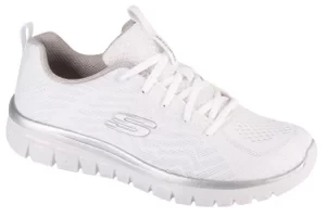 Skechers Graceful - Get Connected 12615-WSL, Damskie, Białe, buty sneakers, przewiewna siateczka, rozmiar: 36