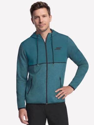 Skechers Harry Kane Weekend Full Zip bluza z kapturem - Grafitowy/Morski