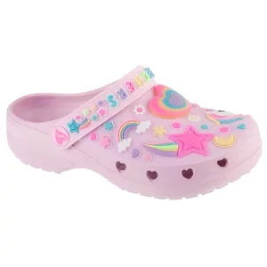 Skechers Heart Charmer - Girly Land 308406L-LPMT, Dla dziewczynki, Różowe, klapki, syntetyk, rozmiar: 28