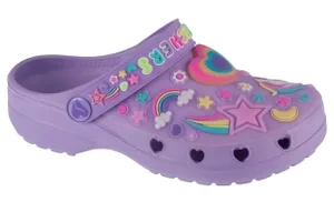 Skechers Heart Charmer - Girly Land 308406L-LVMT, Dla dziewczynki, Fioletowe, klapki, syntetyk, rozmiar: 27