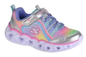 Skechers Heart Lights-Rainbow Lux 302308L-SMLT, Dla dziewczynki, Szare, buty sneakers, tkanina, rozmiar: 29