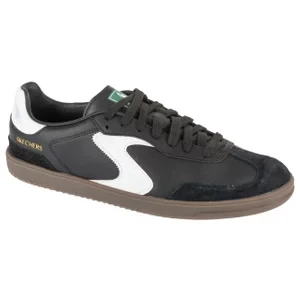 Skechers Hotshot - Pyke 254150-BKW, Męskie, Czarne, buty sneakers, skóra syntetyczna, rozmiar: 40