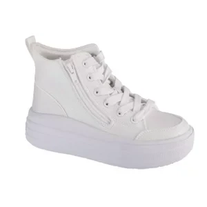 Skechers Hyperlift 310253L-WHT, Dla dziewczynki, Białe, trampki, tkanina, rozmiar: 29