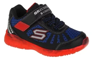 Skechers Illumi-Brights Tuff Track 401520N-BKRB, Dla chłopca, Czarne, buty sportowe, tkanina, rozmiar: 21