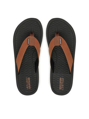 Skechers Japonki Tantric-Copano 205097/BRN Brązowy