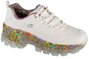 Skechers Jen Stark: Hi-Ryze - Deco Drip 177958-WMLT, Damskie, Białe, buty sneakers, skóra syntetyczna, rozmiar: 37,5