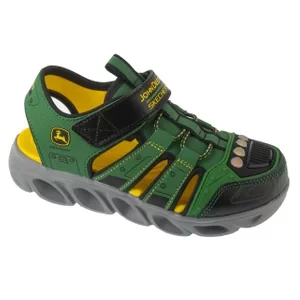 Skechers John Deere: Hypno-Splash - Tractor 407070L-GNBK, Dla chłopca, Zielone, sandały, syntetyk, rozmiar: 28