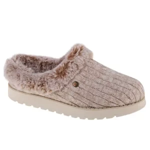 Skechers Keepsakes - Ice Angel 31204-LTBR, Damskie, Beżowe, kapcie, tkanina, rozmiar: 36