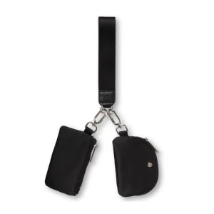 Skechers Keychain Double Pouch - Czarny