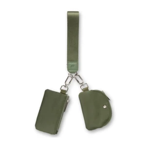 Skechers Keychain Double Pouch - Oliwkowy
