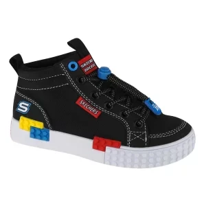 Skechers Kool Bricks 402223L-BKMT, Dla chłopca, Czarne, buty sneakers, tkanina, rozmiar: 29