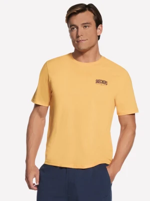 Skechers Letterman koszulka - Srebrny/Pomaranczowy