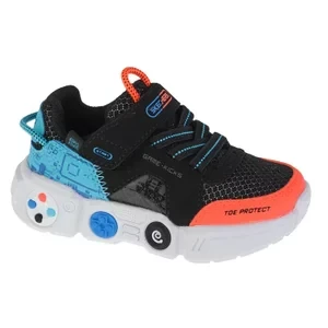 Skechers Lil Gametronix 402262N-BKMT, Dla chłopca, Czarne, buty sneakers, tkanina, rozmiar: 21