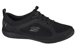 Skechers Lolow 104028-BBK, Damskie, Czarne, buty sneakers, przewiewna siateczka, rozmiar: 35