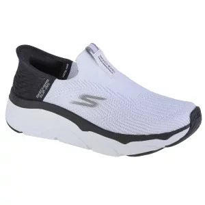 Skechers Slip-Ins Max Cushioning - Smooth 128571-WBK, Damskie, Białe, buty do biegania, tkanina, rozmiar: 39