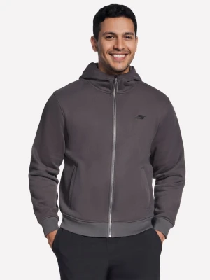 Skechers Max Soft Hooded Kurtka - Czarny / Grafitowy