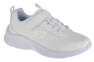 Skechers Microspec-Classmate 302607L-WHT, Dla dziewczynki, Białe, buty sneakers, skóra syntetyczna, rozmiar: 30