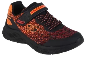 Skechers Microspec II 403920L-BKRD, Dla chłopca, Czerwone, buty sneakers, tkanina, rozmiar: 32