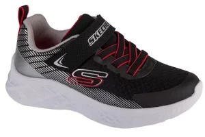 Skechers Microspec II - Zovrix 403924L-BKSR, Dla chłopca, Czarne, buty sneakers, tkanina, rozmiar: 28