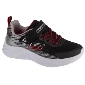 Skechers Microspec II - Zovrix 403924L-BKSR, Dla chłopca, Czarne, buty sneakers, tkanina, rozmiar: 28