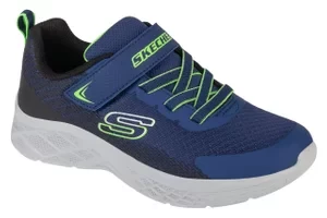 Skechers Microspec II - Zovrix 403924L-NBLM, Dla chłopca, Granatowe, buty sneakers, tkanina, rozmiar: 28