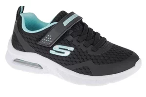 Skechers Microspec Max 302377L-BLK, Dla chłopca, Czarne, buty sneakers, przewiewna siateczka, rozmiar: 29