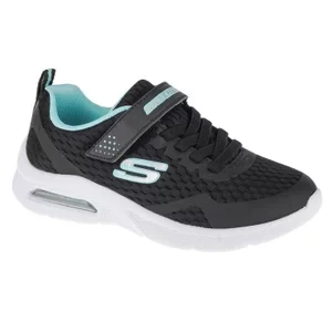 Skechers Microspec Max 302377L-BLK, Dla chłopca, Czarne, buty sneakers, przewiewna siateczka, rozmiar: 29