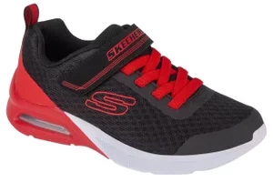 Skechers Microspec Max - Gorvix 403773L-BKRD, Dla chłopca, Czarne, buty sneakers, przewiewna siateczka, rozmiar: 30