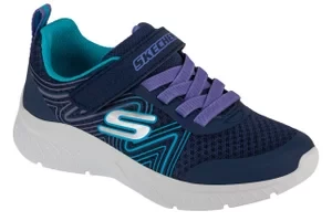 Skechers Microspec Plus - Swirl Sweet 303535L-NVMT, Dla dziewczynki, Granatowe, buty sneakers, syntetyk, rozmiar: 29