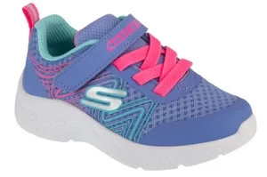 Skechers Microspec Plus - Swirl Sweet 303535N-PWMT, Dla dziewczynki, Fioletowe, buty sneakers, syntetyk, rozmiar: 24