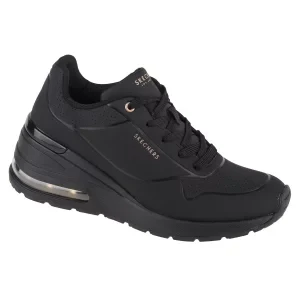 Skechers Million Air-Elevated Air 155401-BBK, Damskie, Czarne, buty sneakers, skóra syntetyczna, rozmiar: 36