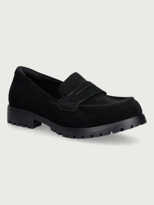 Skechers mokasyny damskie zamszowe CYPRESS - CHIC SURGE czarny