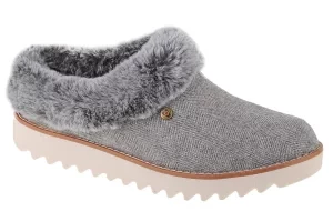 Skechers Mountain Kiss - Foxy Foxtrot 113422-GRY, Damskie, Szare, kapcie, tkanina, rozmiar: 40