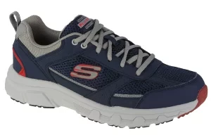 Skechers Oak Canyon-Verketta 51898-NVGY, Męskie, Granatowe, buty sneakers, skóra licowa, rozmiar: 42,5