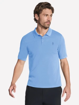 Skechers Off Duty Polo - Bialy/Niebieskofioletowy